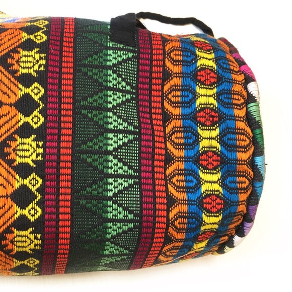 Vintage OTOMI embroidery BOHO duffle bag weekender - Picture 4 of 7